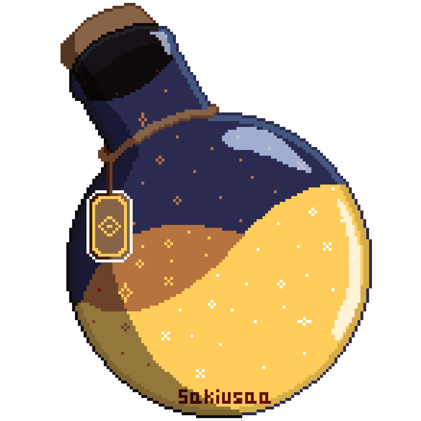 Starry potion bottle